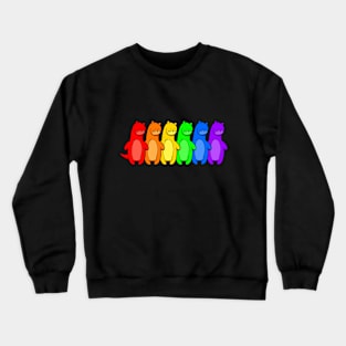 Gay Otter Rainbow Pride Crewneck Sweatshirt